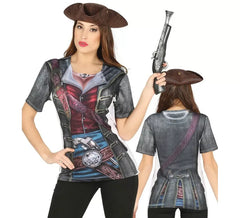 T-Shirt Déguisement de Corsaire pour femme
