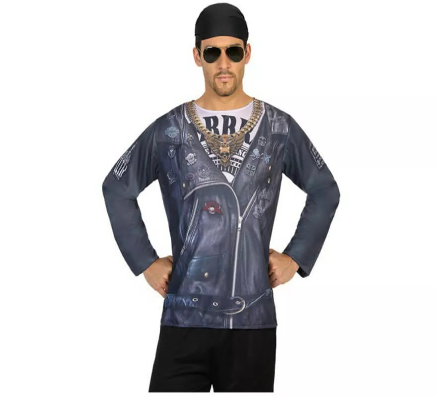 Translation missing: fr.Camiseta disfraz de Motero para hombre
