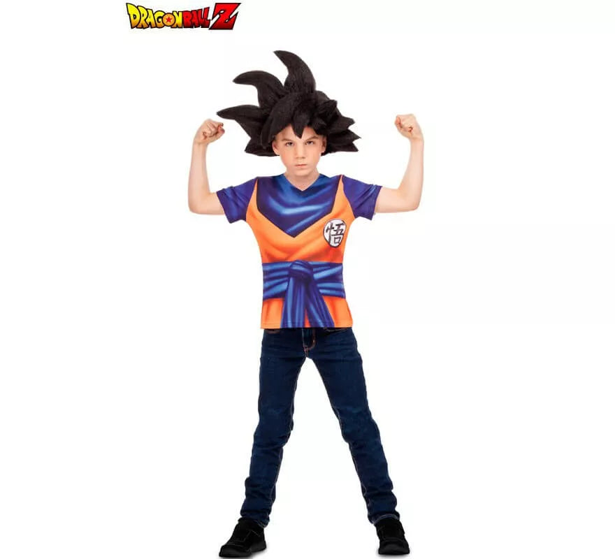 Camiseta disfraz de Son Goku para niño