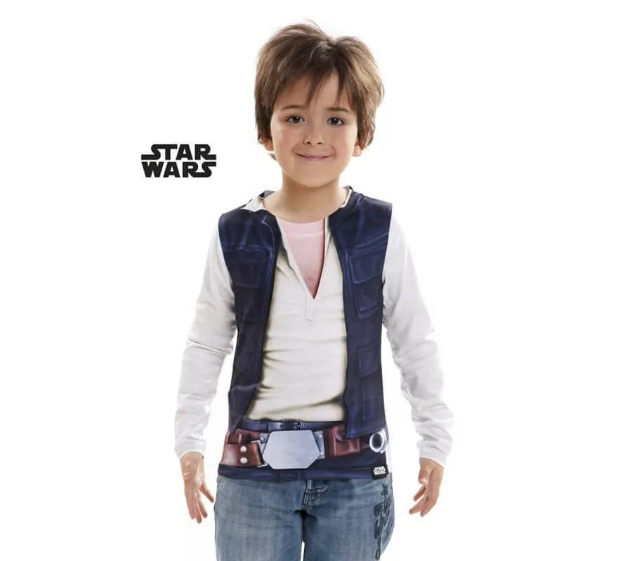 Translation missing: fr.Camiseta disfraz Han Solo de Star Wars para niño