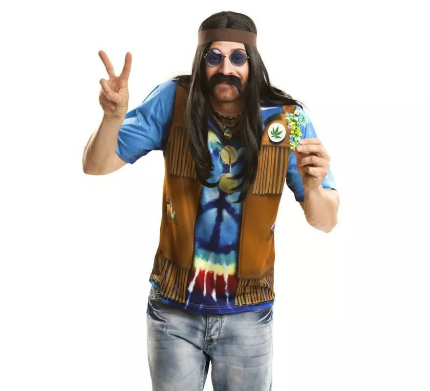 Translation missing: fr.Camiseta disfraz hippie para hombre