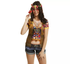T-shirt Hippie pour femme plusieurs tailles