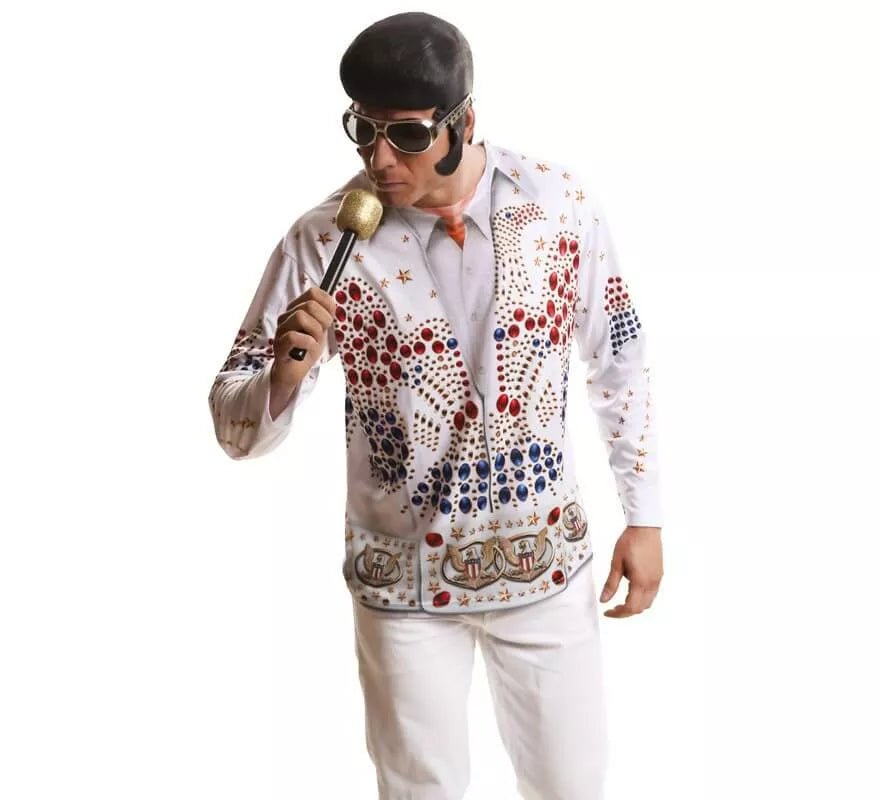 Translation missing: fr.Camiseta disfraz rey del rock para hombre