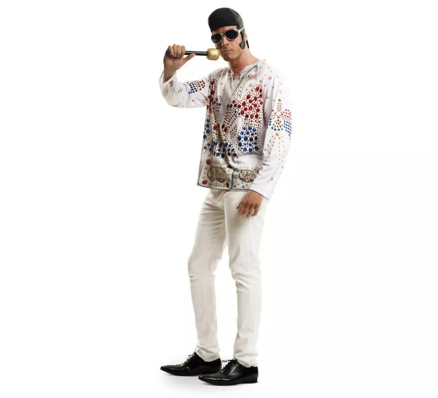 Translation missing: fr.Camiseta disfraz rey del rock para hombre
