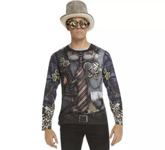 Déguisement T-Shirt Steampunk pour homme