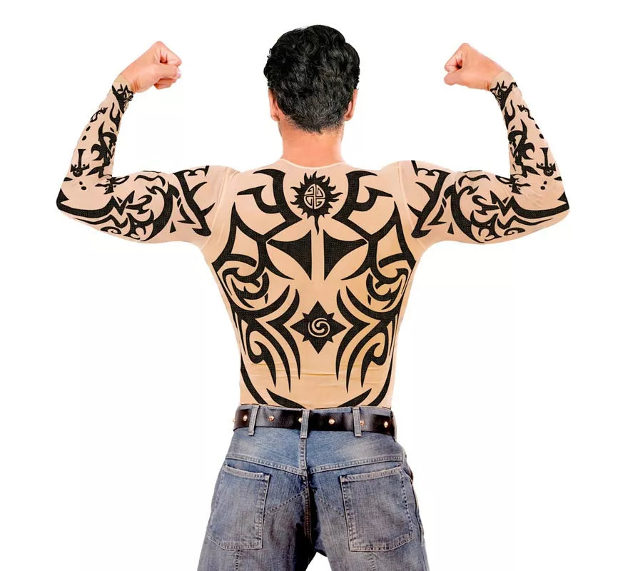Translation missing: fr.Camiseta manga larga de Tatuaje Tribal para hombre