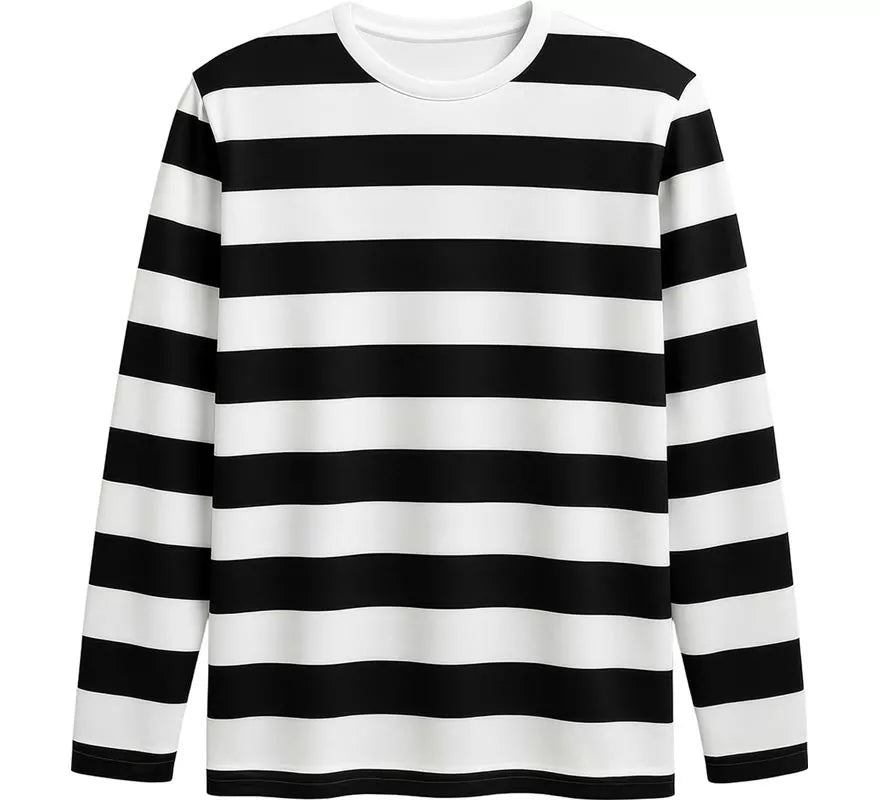 Camiseta Mimo o Preso a Rayas blancas y negras para mujer