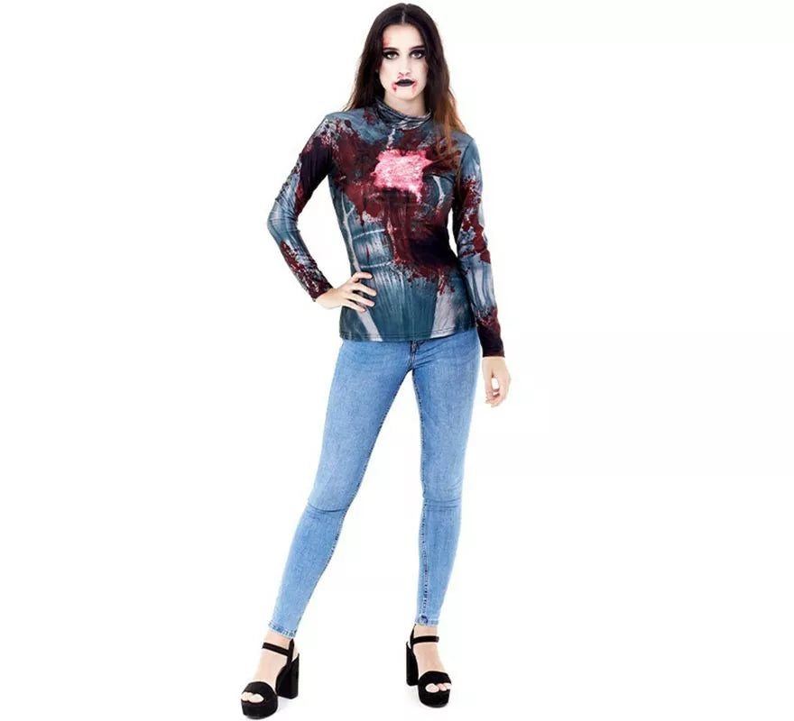 Translation missing: fr.Camiseta o Disfraz de Zombie para mujer