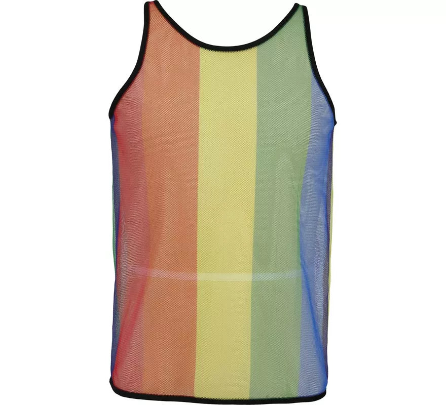 Translation missing: fr.Camiseta Tirantes de Rejilla Arcoíris para hombre