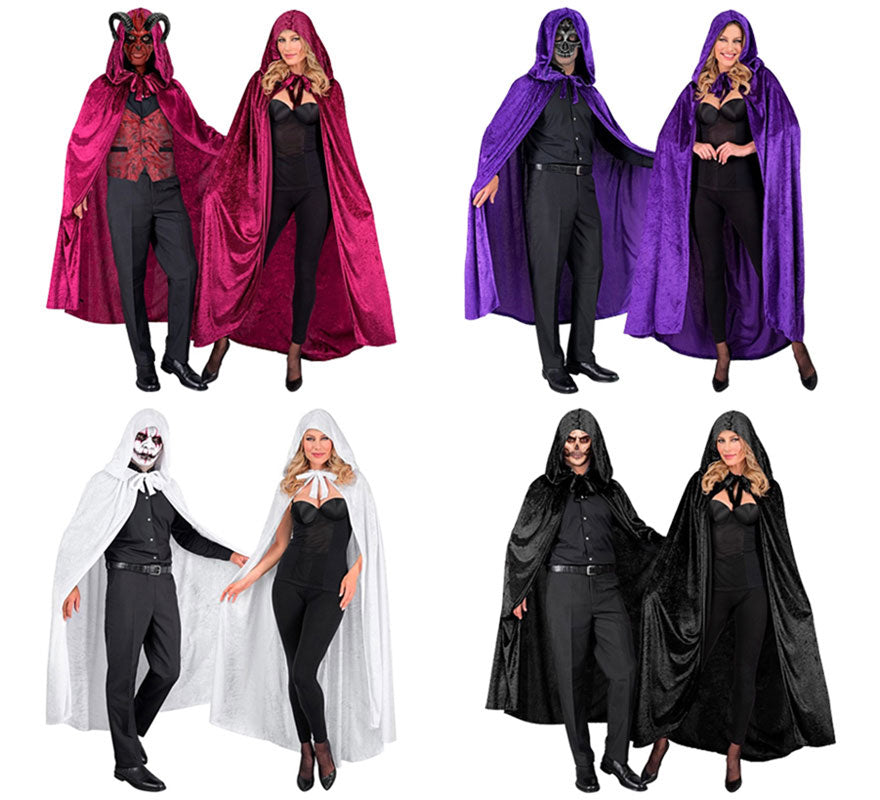 Translation missing: fr.Capa con Capucha de Terciopelo de 140 cm para adultos en varios colores