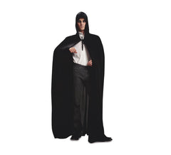 Cape avec Capuche Noire velours pour adultes Halloween
