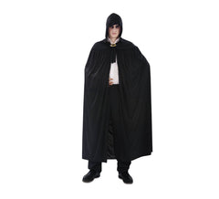 Cape avec capuche Noire pour Halloween pour adultes