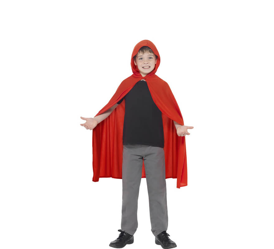 Translation missing: fr.Capa con capucha Roja para niños