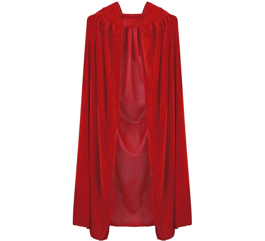 Translation missing: fr.Capa con Capucha Roja Terciopelo para niños 100 cm