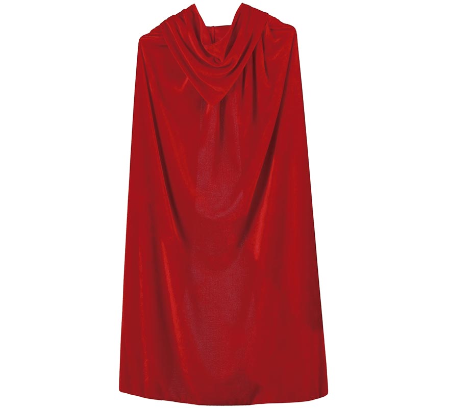 Translation missing: fr.Capa con Capucha Roja Terciopelo para niños 100 cm