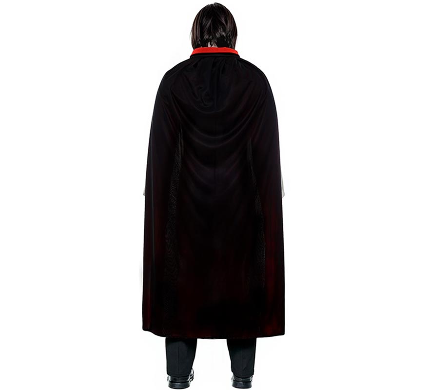 Translation missing: fr.Capa con Cuello negro y rojo adulto de 130 cm