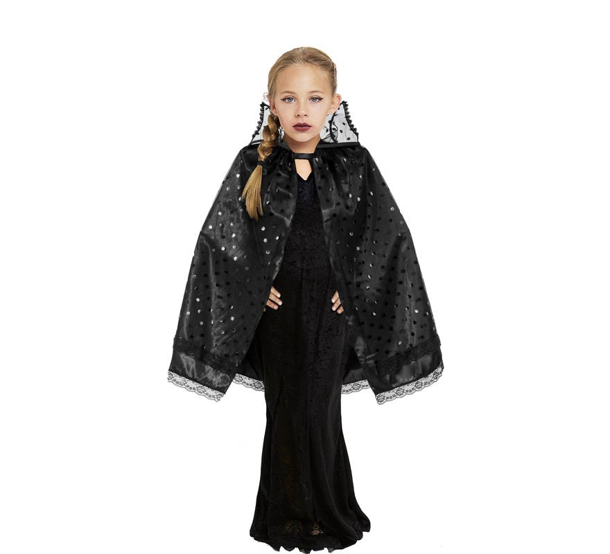 Translation missing: fr.Capa de Bruja negra con cuello infantil