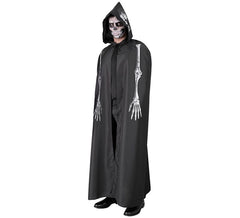 Cape squelette à capuche 150 cm