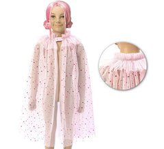 Cape de Princesse Rose avec Transparents