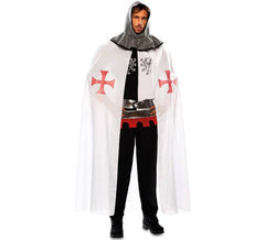 Cape de Templier Médiévale Blanche pour homme
