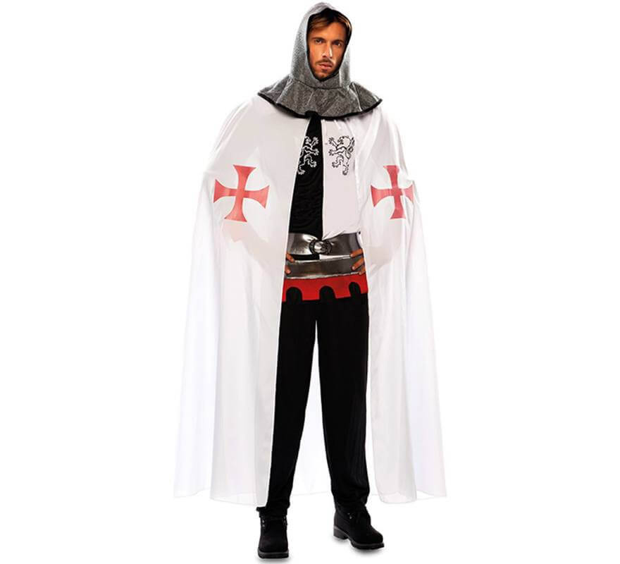Translation missing: fr.Capa de Templario Medieval Blanca para hombre