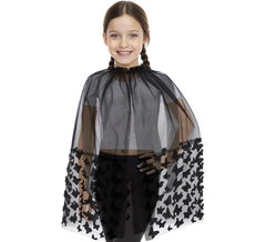 Cape en tulle avec papillon 3D pour enfant