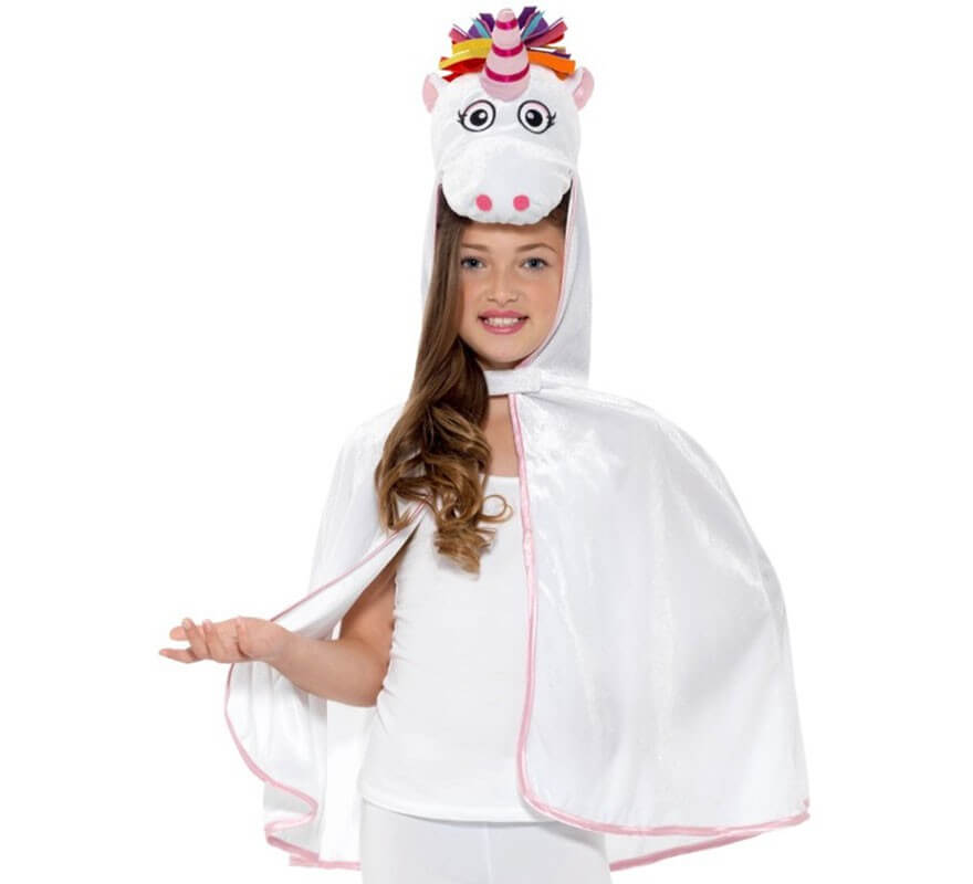 Translation missing: fr.Capa de Unicornio Blanca y Rosa para niña