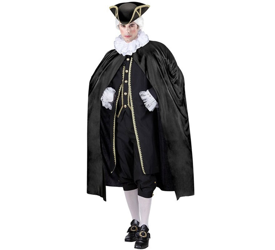 Translation missing: fr.Capa Elegante negra de 120 cm para adultos