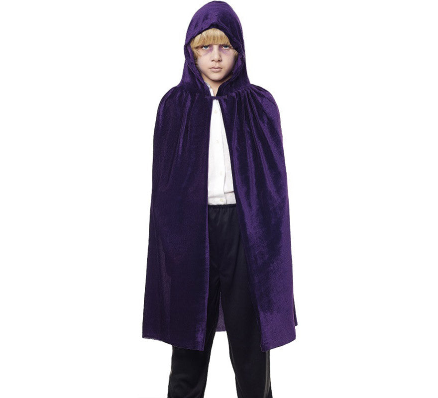 Translation missing: fr.Capa Infantil 90 cm Terciopelo con Capucha en varios colores