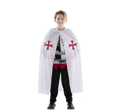 Cape médiévale blanche pour enfants