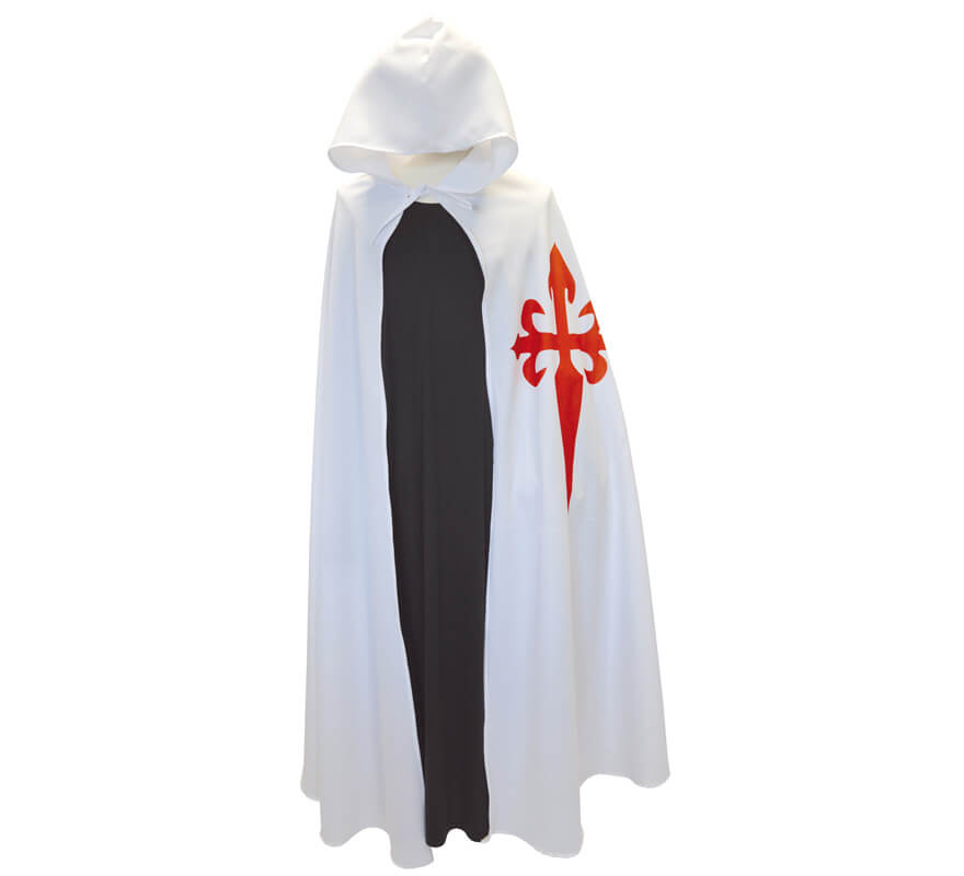 Translation missing: fr.Capa Medieval Santiago Blanca para adultos