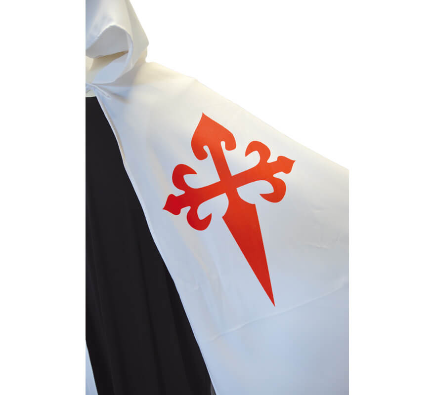 Translation missing: fr.Capa Medieval Santiago Blanca para adultos