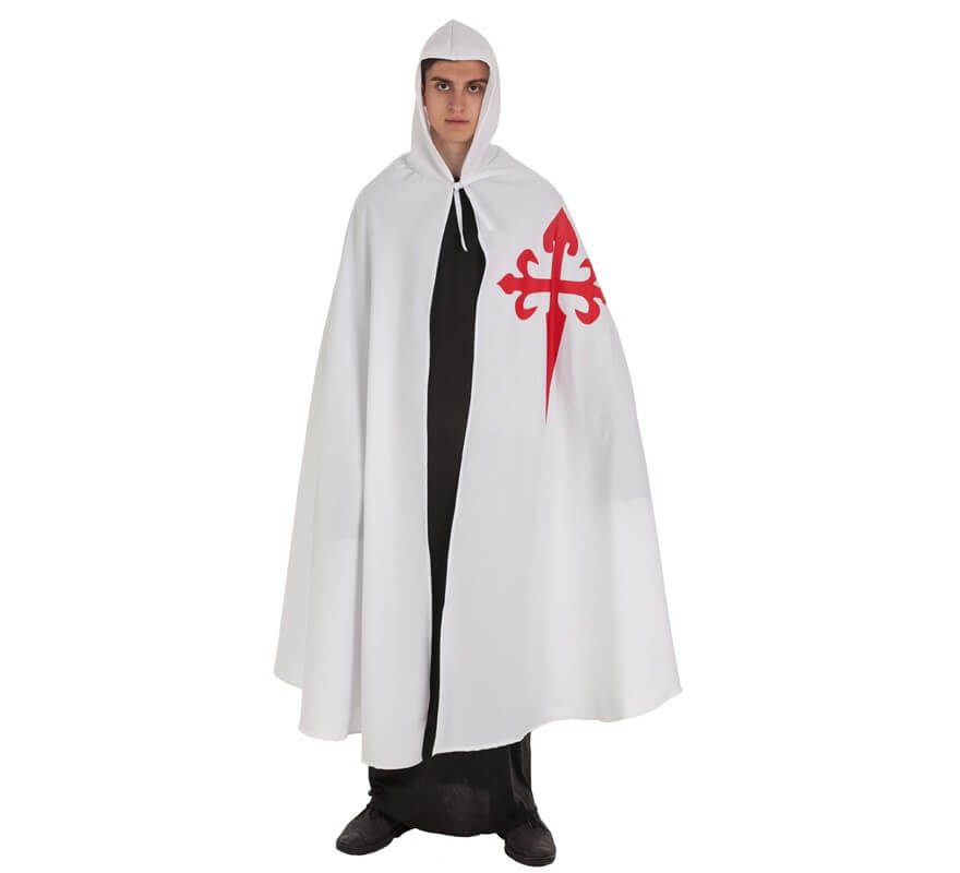 Translation missing: fr.Capa Medieval Santiago Blanca para adultos