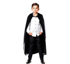 Cape noire avec capuche enfant 100 cm