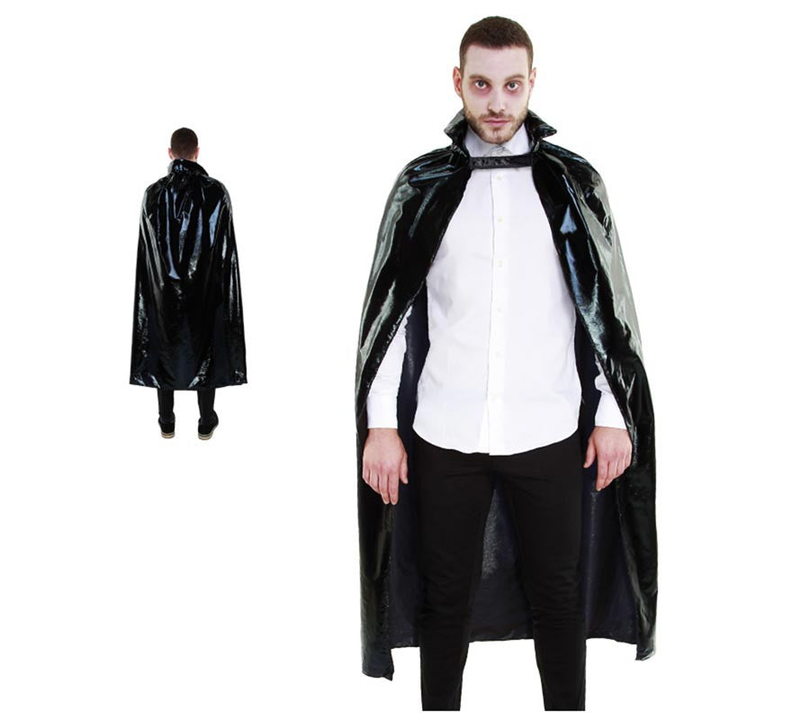 Translation missing: fr.Capa negra metalizada de Vampiro de 140 cm