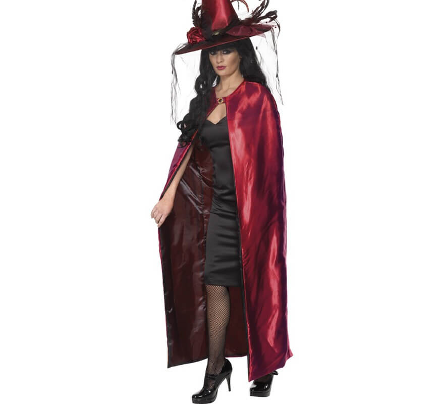 Translation missing: fr.Capa Reversible de bruja Roja y negra para mujer