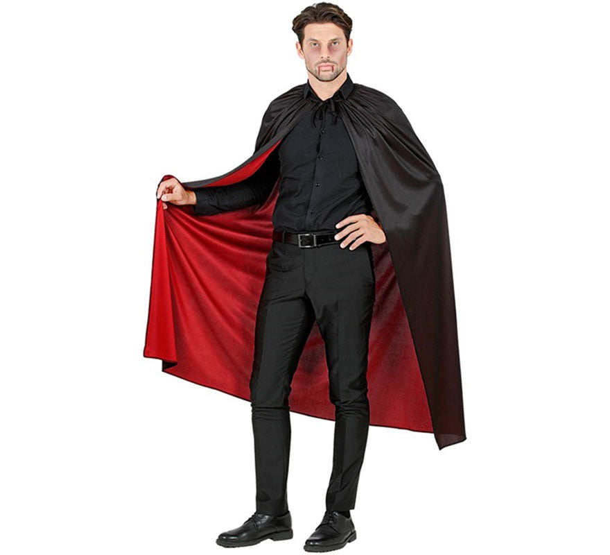 Translation missing: fr.Capa Reversible negro y rojo de 130 cm para adultos