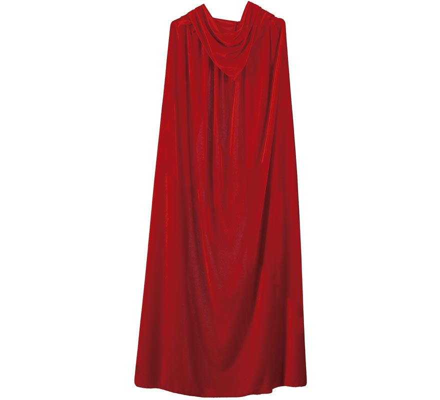 Capa roja con Capucha de 130 cm