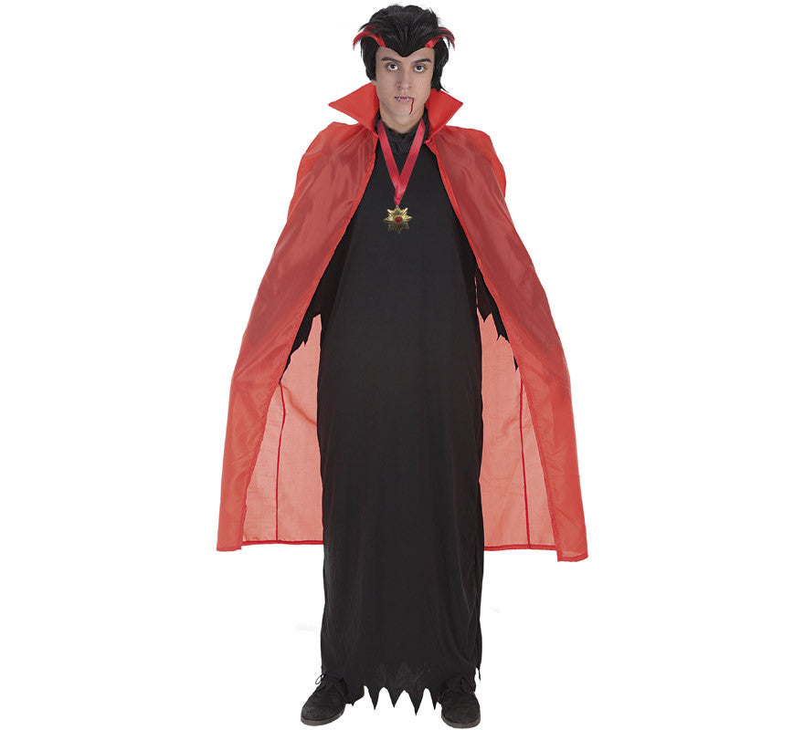 Translation missing: fr.Capa Roja Larga de Vampiro o Demonio para Adultos