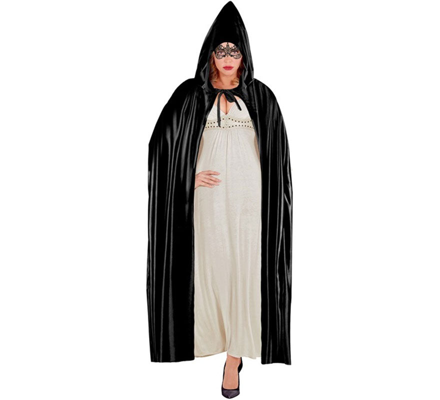 Translation missing: fr.Capa Siniestra negra con Capucha de 142 cm para adultos