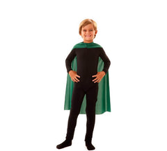 Cape Super-héros Verte pour enfant 70 cm