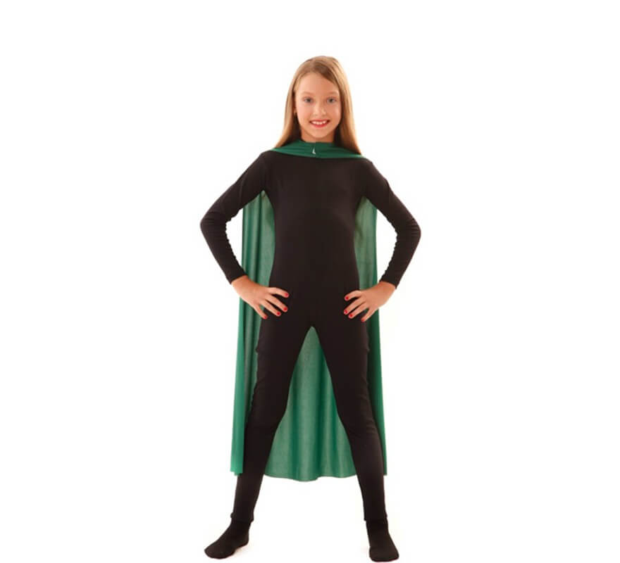 Translation missing: fr.Capa Superhéroe Infantil Verde de 90 cm