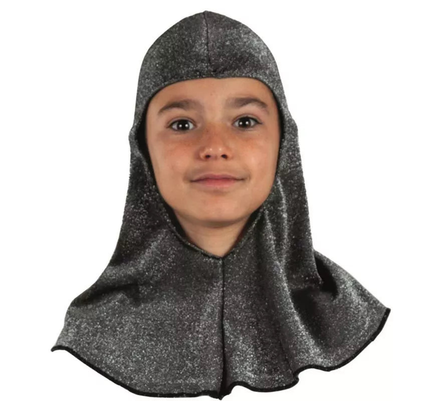 Translation missing: fr.Capucha Medieval gris oscuro infantil