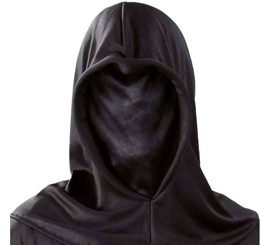 Translation missing: fr.Capucha negra de tela para Halloween