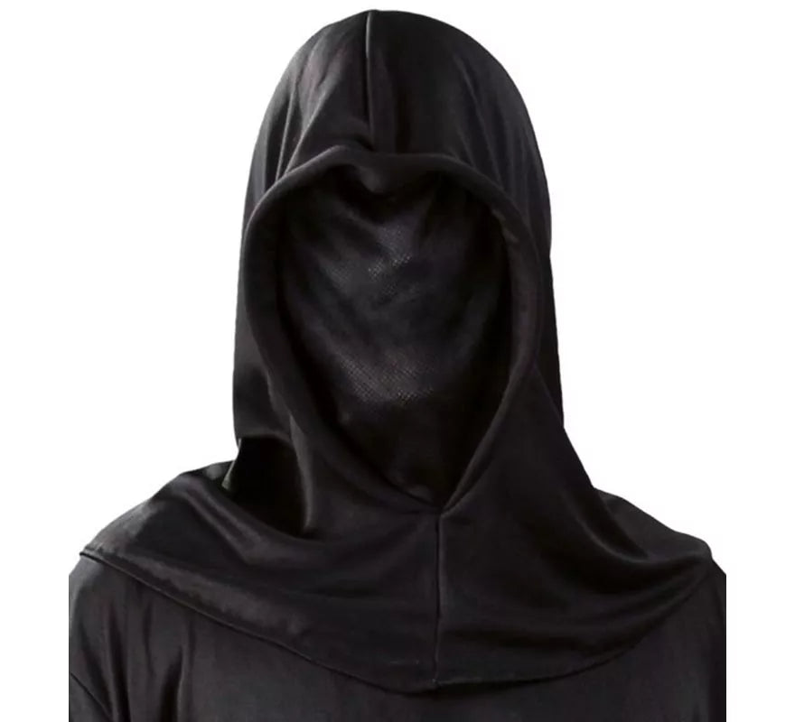 Translation missing: fr.Capucha negra de tela para Halloween