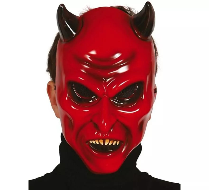 Translation missing: fr.Careta de Diablo Maligno con cuernos
