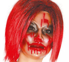 Masque de Transparent femme Zombie avec effet fluorescent pour Halloween