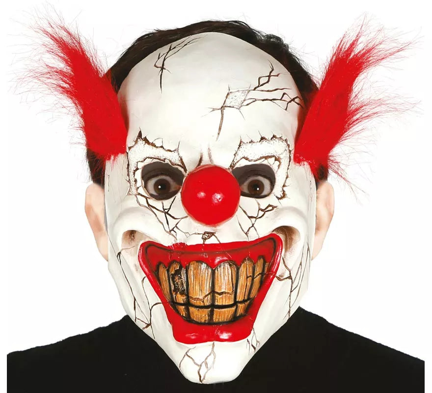 Translation missing: fr.Careta de Payaso de terror con pelo