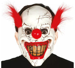 Masque de Clown de terreur avec cheveux