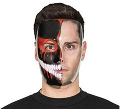 Masque Transparent et Noir Ensanglanté 21 cm